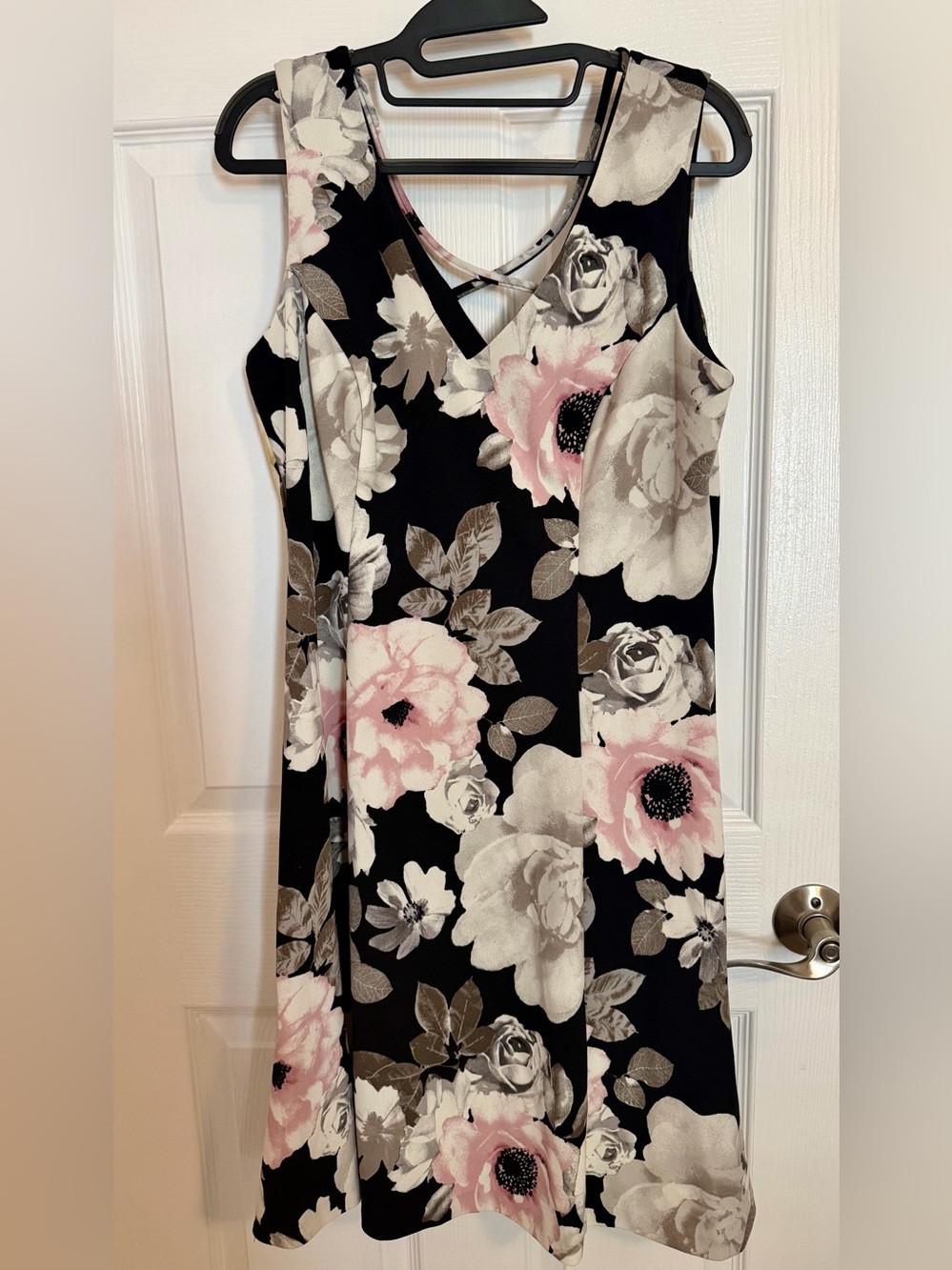 Connected Apparel Floral A-Line Strappy Back Summer Dress Sz 12